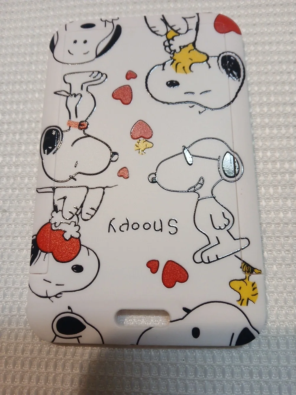 Peanuts - NWT, Snoopy & Woodstock  Lanyard, Adjustable Strap, See Thru ID Holder